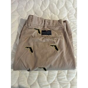 Pennington &‎ Bailes Stadium Pants Florida Embroidered Shorts Khaki Size 34